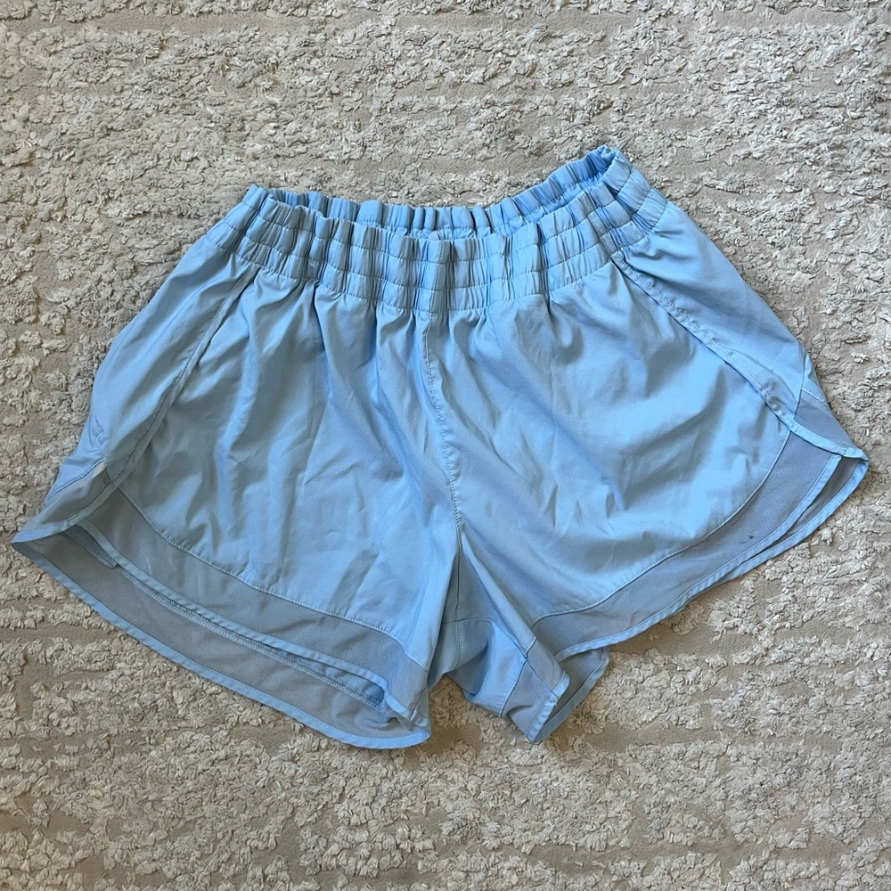 Athleta Sky Blue Running Shorts
